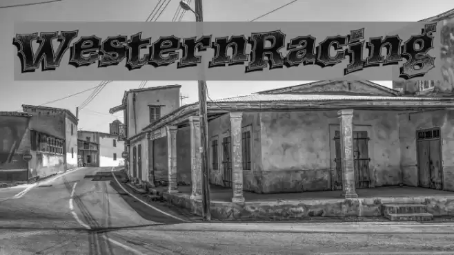 WesternRacing Font examples