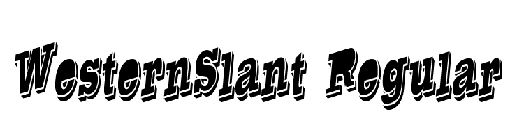 WesternSlant Regular Font