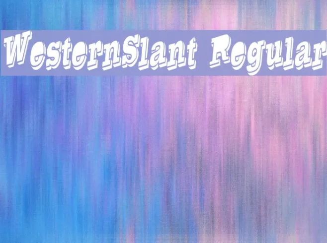 WesternSlant Regular Example 1