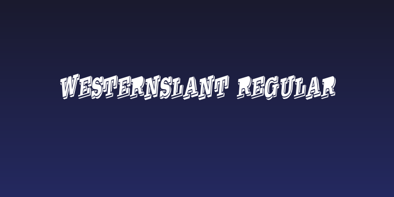 WesternSlant Regular Social Header
