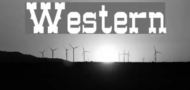 Western Font examples
