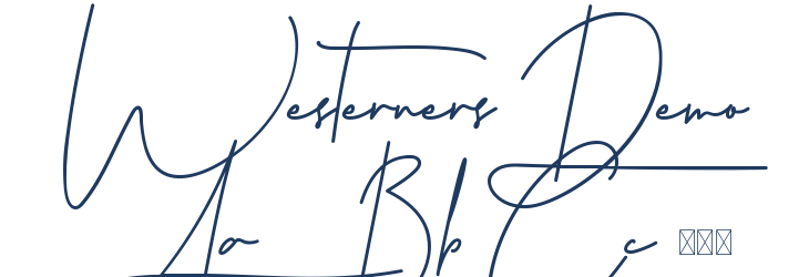 Westerners Demo Font Preview