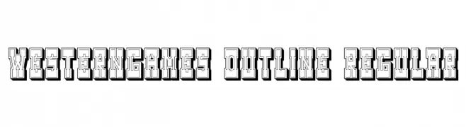 Westerngames Outline Regular  font caratteri gratis