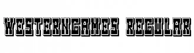Westerngames Regular  Frei Schriftart Herunterladen