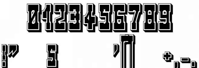 Westerngames Regular Font OTHER CHARS