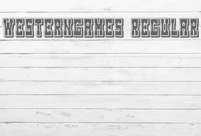 Westerngames Regular Font examples