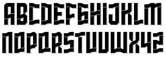 Westfalen Demo フォント 大文字