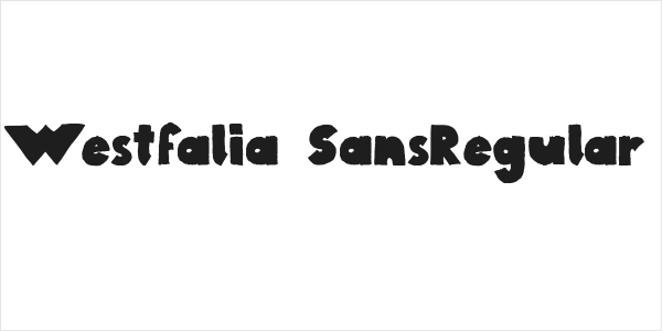 Westfalia SansRegular Logo