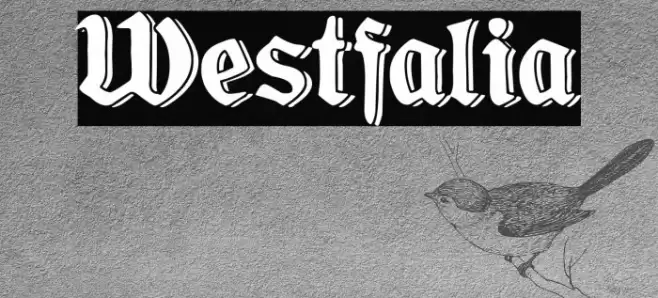 Westfalia Font examples