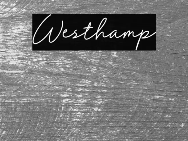 Westhamp Font examples