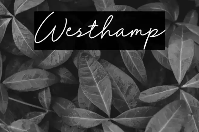 Westhamp Font examples