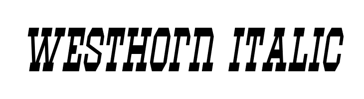 Westhorn Italic  les polices de caractères gratuit tlcharger