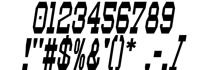 Westhorn Italic Font OTHER CHARS