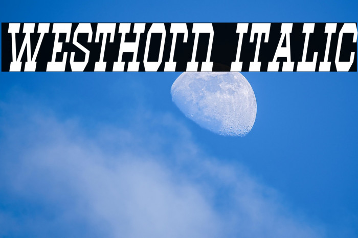 Westhorn Italic Example 2