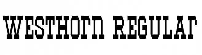 Westhorn Regular  font caratteri gratis