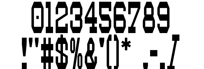 Westhorn Regular Font OTHER CHARS