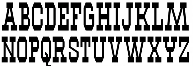 Westhorn Regular 字体 大写