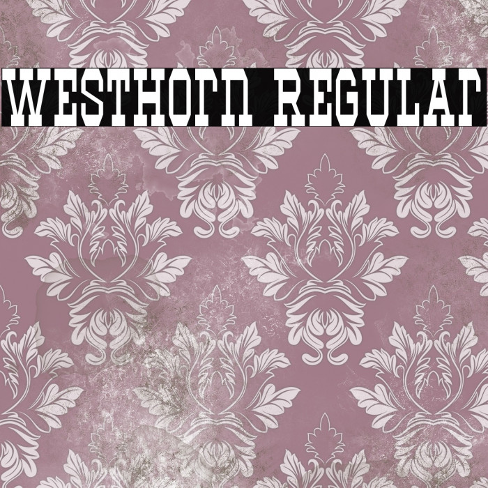 Westhorn Regular Example 1