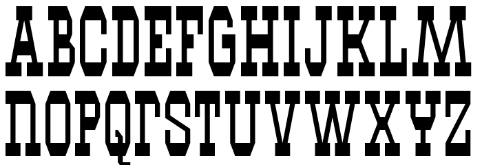 Westhorn Regular Font LOWERCASE