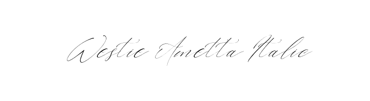 Westie Ametta Italic  नि: शुल्क फ़ॉन्ट्स डाउनलोड