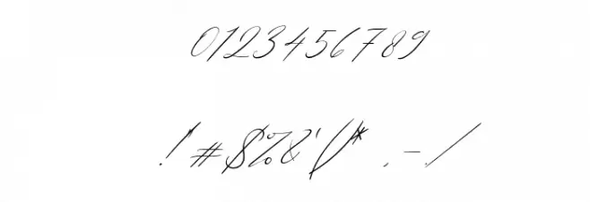 Westie Ametta Italic Font OTHER CHARS