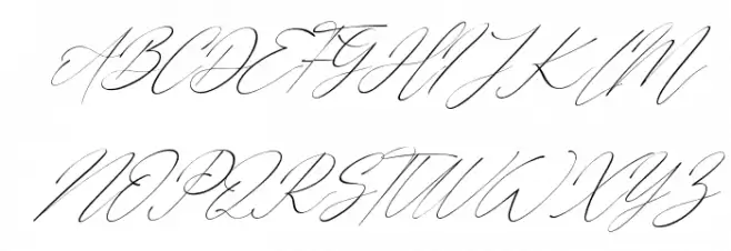 Westie Ametta Italic Caratteri MAIUSCOLE