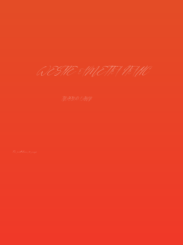 Westie Ametta Italic Poster