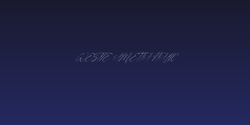 Westie Ametta Italic Social Header