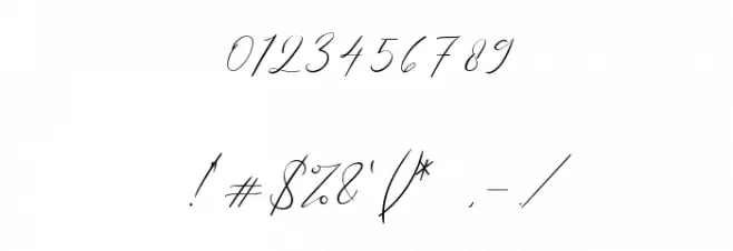 Westie Ametta Font OTHER CHARS