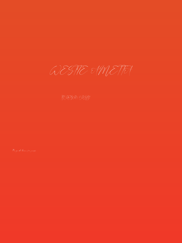 Westie Ametta Poster