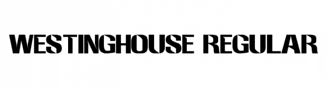 Westinghouse Regular  フリーフォントのダウンロード
