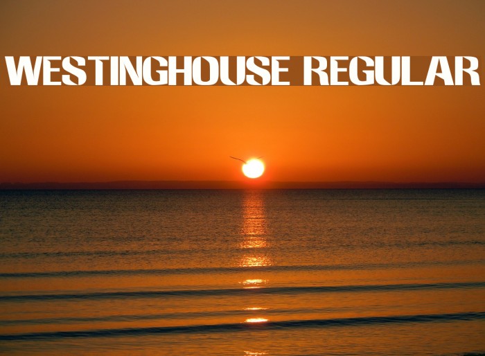 Westinghouse Regular Font examples