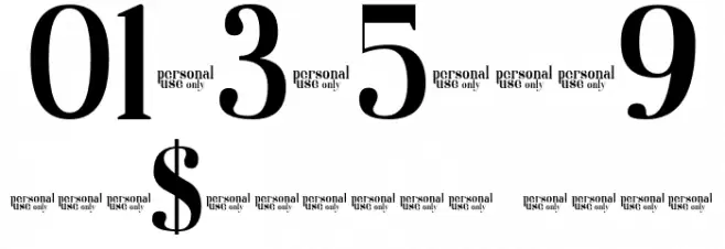 Westlandfreeforpersonaluse Font OTHER CHARS