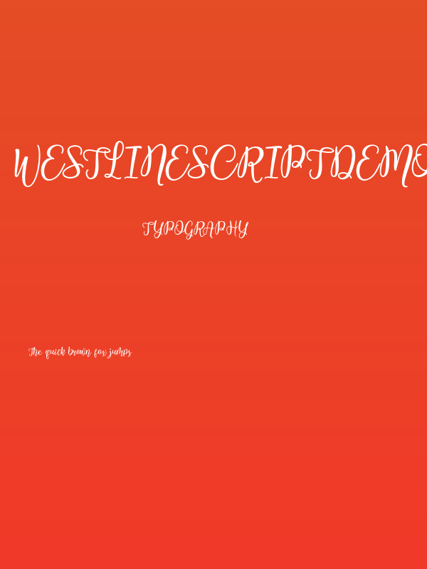 WestlineScriptDemo Poster
