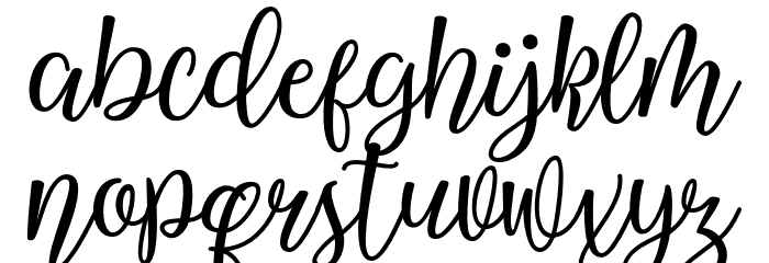 WestlineScriptDemo Font LOWERCASE