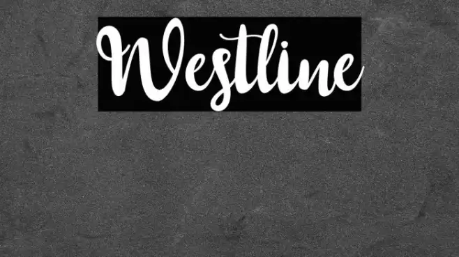 Westline Font examples