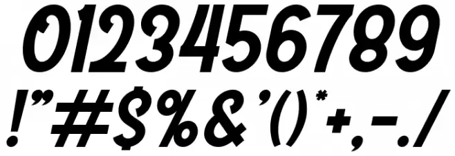 Westmeath-Italic Font OTHER CHARS