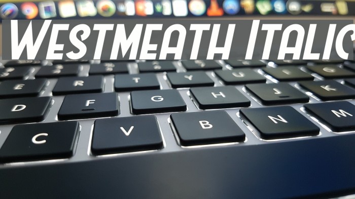 Westmeath Italic Example 1