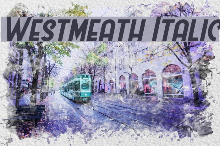 Westmeath Italic Example 3