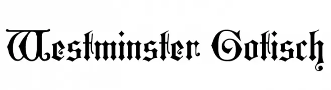 Westminster Gotisch  baixar fontes gratis
