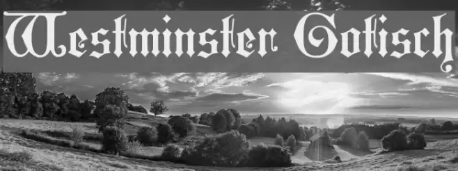 Westminster Gotisch Font examples