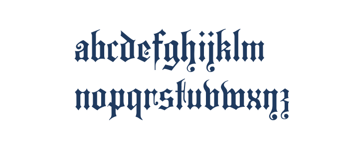 Westminster Gotisch Lowercase