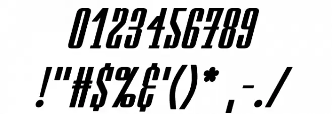 Westminster NDP Italic Font OTHER CHARS