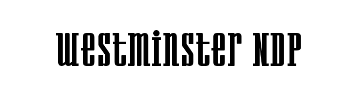Westminster NDP Font