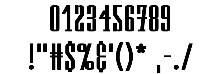 Westminster NDP Font OTHER CHARS