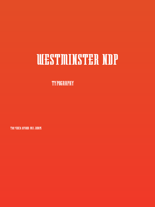 Westminster NDP Poster