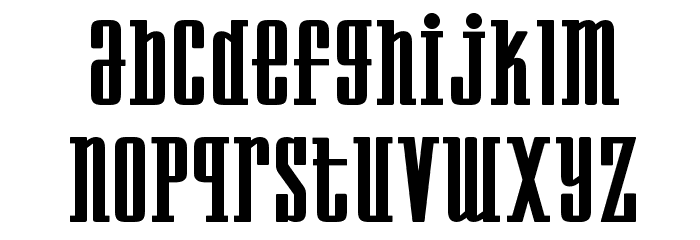 Westminster NDP Font LOWERCASE