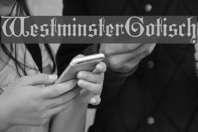 WestminsterGotisch Font examples
