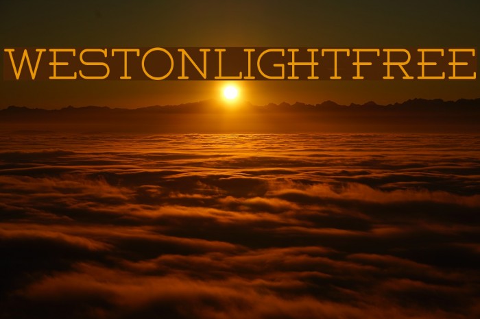 Weston-Light-Free Font examples