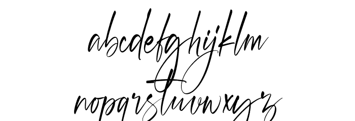 Westonia Font LOWERCASE